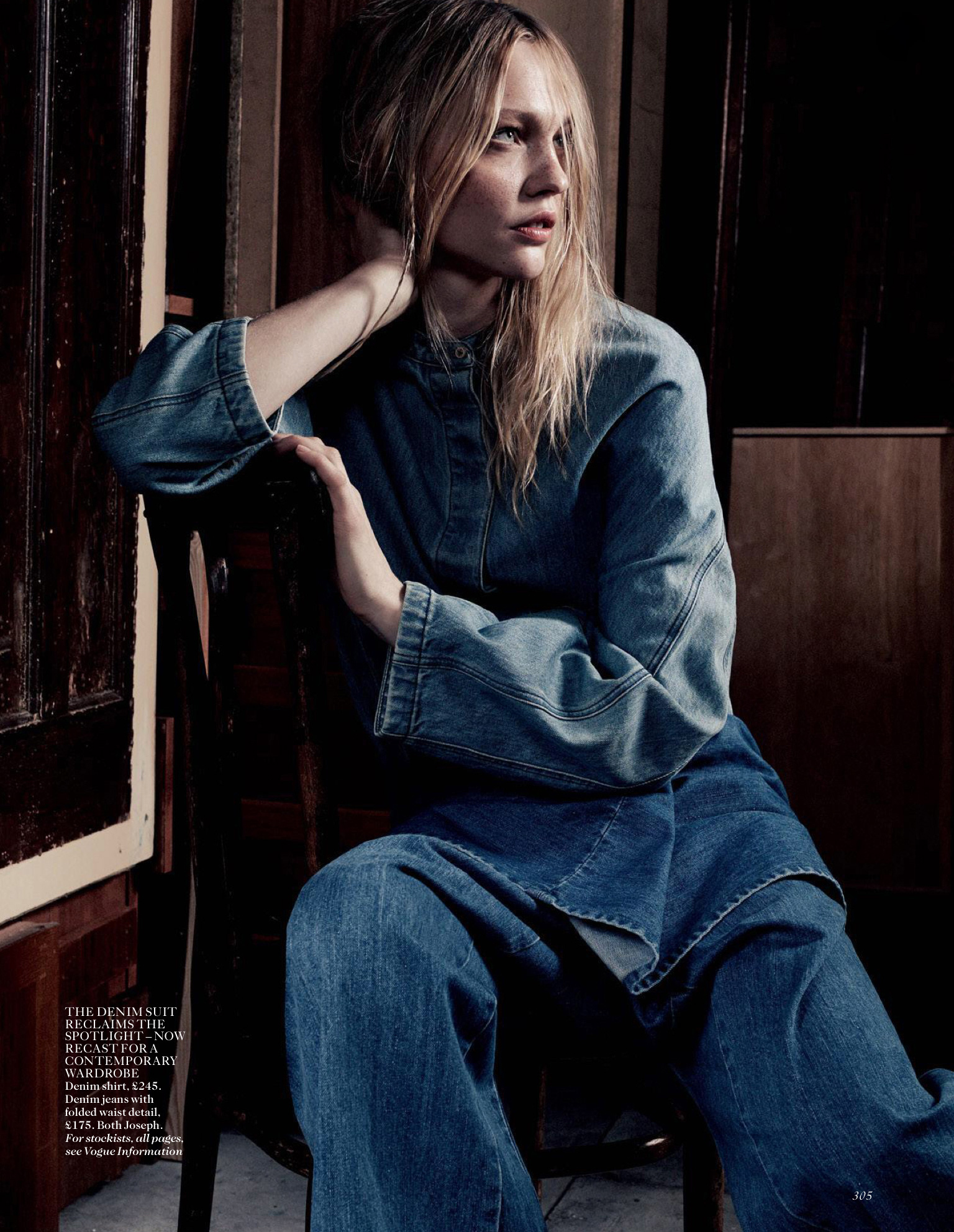 Sasha Pivovarova | British Vogue March 2015 | IMG Models